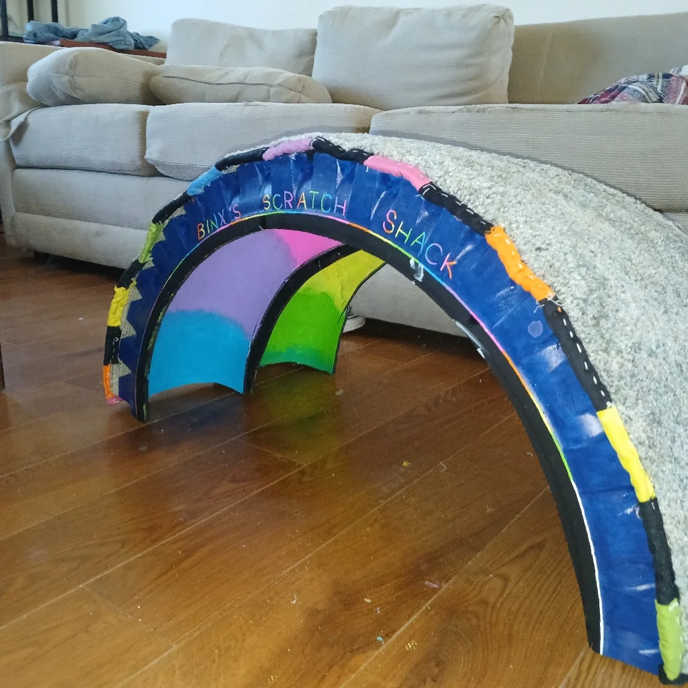 Custom cat scratch post